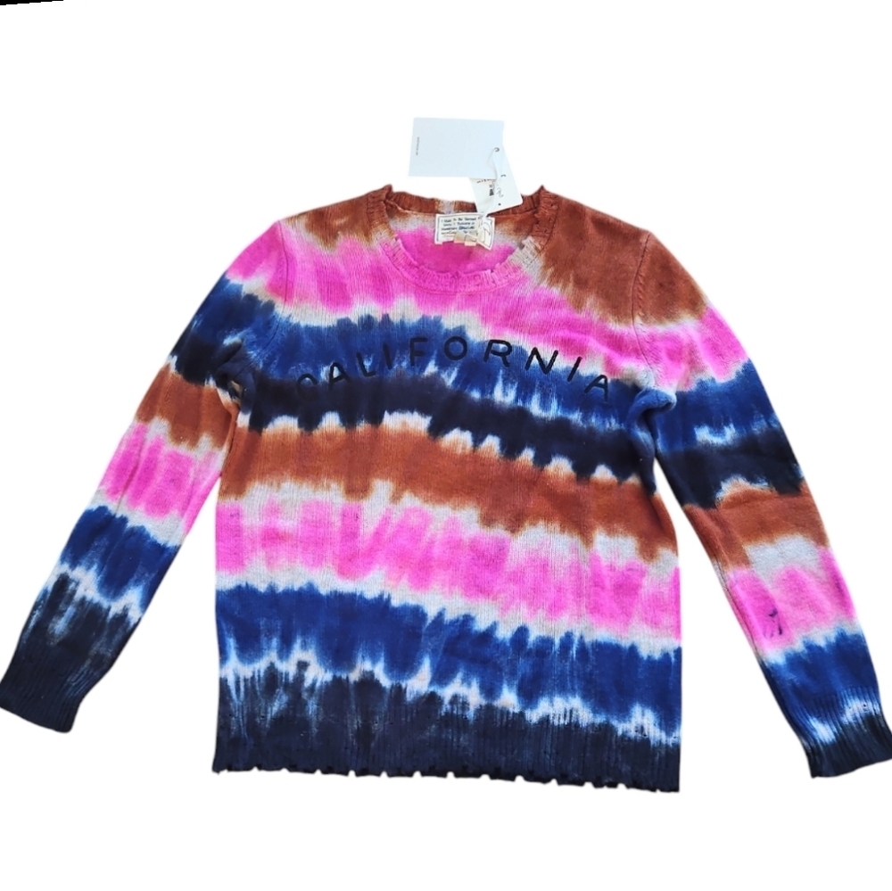 NWT Sandrine Rose x FP Wool Cashmere California Tie Dye Sweater sz XS - Picture 4 of 11